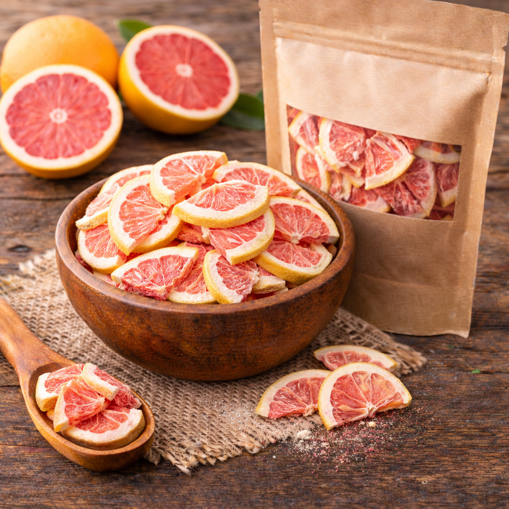 Gefriergetrocknete Grapefruit Grapefrucht Scheiben 100g-1kg 1A TOP Qualität