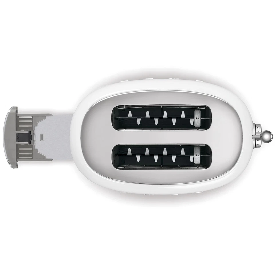 SMEG TSF01WHEU Tostapane 2 fette bianco retro 950W NUOVO IMBALLATO GARANZIA - Image 4 of 4