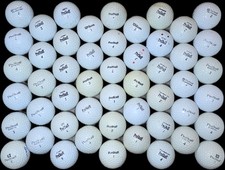 Wilson ProStaff Family Mix Golf Balls 50 Balls 4A/5A Clean White No Logos div
