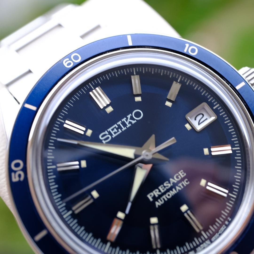SEIKO PRESAGE Automatic Watch Dark Blue Excellent Condition image 6