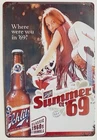 Schlitz Malt Liquor Metal Sign Summer Of 69 - 1969 Schlitz Beer Vintage Style Ad