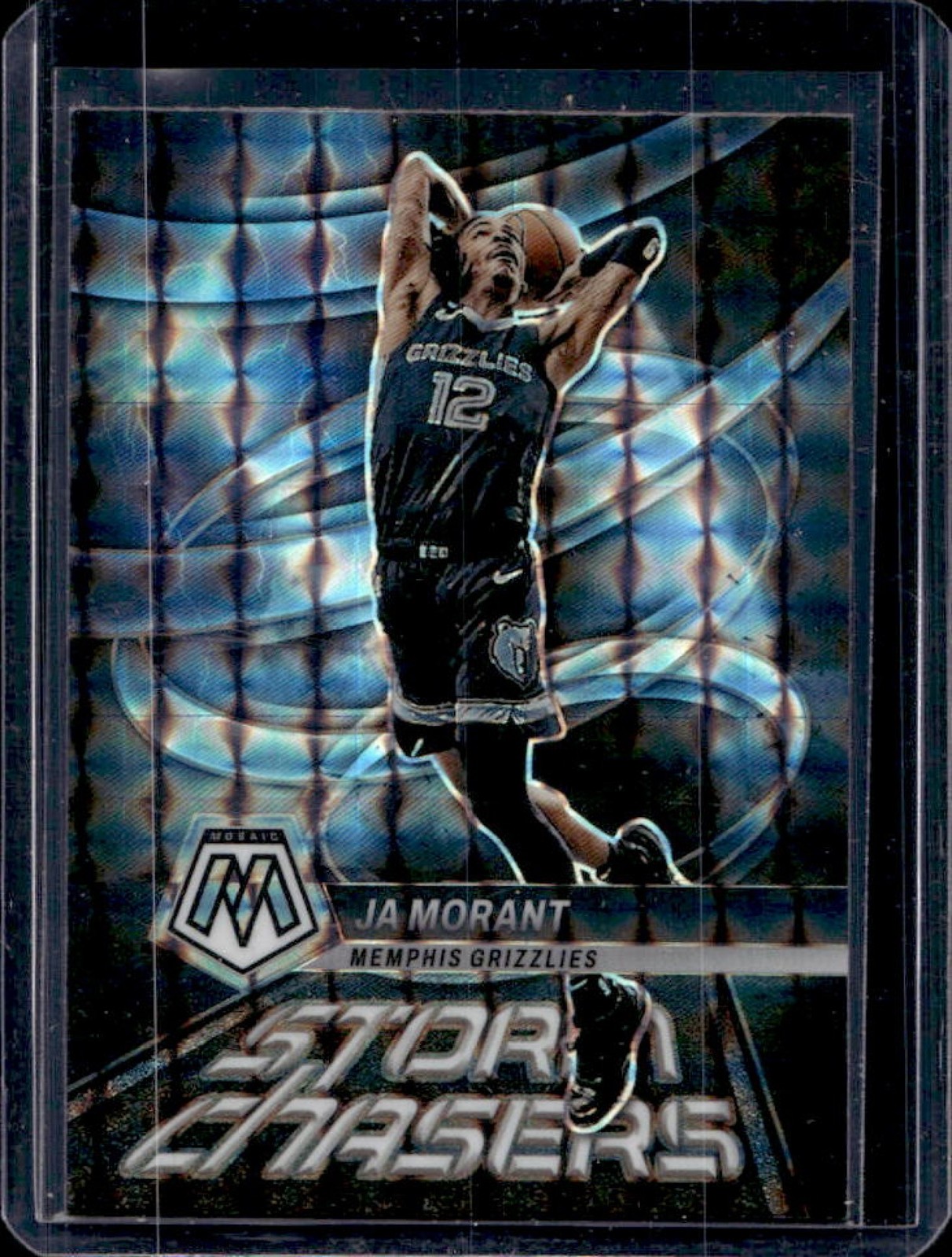 2022-23 Panini Mosaic Ja Morant Storm Chasers #4 Grizzlies