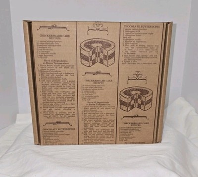The Original Checkerboard Cake Pan Set Chicago Metallic Village Baker Item #2400
