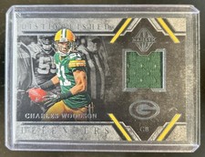 2019 Panini Majestic Charles Woodson Distinguished Defenders Jersey #/49 Packers
