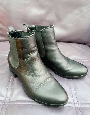 M S Women's Black Leather Foxglove Wider Fit Chelsea Ankle