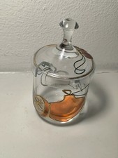 Sehr schönes Glas mit Deckel – Handbemalt – Marmeladendose / Zuckerdose – 13,5cm