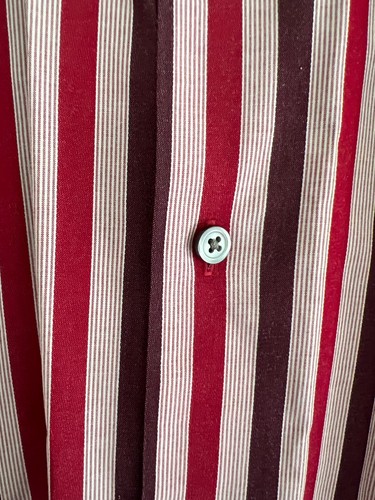 Express1MX Shirt Size XL Colorful Long Sleeve Button Front Woven Striped Mens - Picture 2 of 6