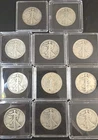 LOT OF 11 Walking Liberty Half Dollar Silver Coins. GREAT CONDITION AND DETAILS!