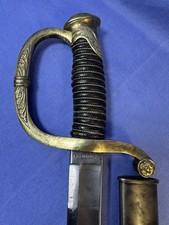 ULTRA RARE US CIVIL WAR M1840 ARTILLERY OFFICERS SWORD w SCABBARD-HORSTMANN 