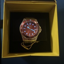 Invicta Pro Diver 50506 43mm Steel Red Orange Gradient Dial Men's Quartz Watch