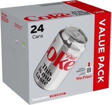 Diet Coke Can Cola, Box 330 ml (Pack of 24)
