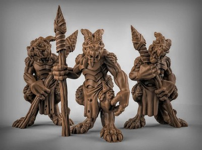 Kobold Speermänner Miniatur