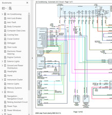 Jeep Liberty 2008 diagrama de cableado a color completo esquema V6 3,7 L 4x4 pdf