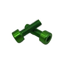 Anodized Lime Green Cage Bolts for Water Bottle Cages, Pair, Made in USA