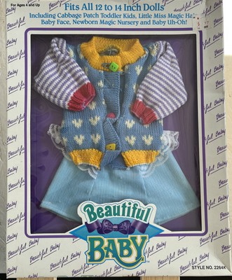 NIB Vintage BEAUTIFUL BABY Outfit ~ Cabbage Patch Magic Nursery Baby Face Doll