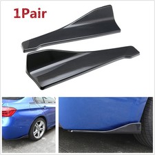 2x Alerón de parachoques de coche labio trasero/falda lateral extensión divisores alas de ala