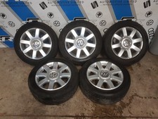 VW Touran 6.5x16 Inch 5x112 Set of 5 Alloy Wheels and Tyres - 1K0 601 025 R
