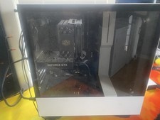 NZXT White Gaming Tower Desktop PC GeForce GT...