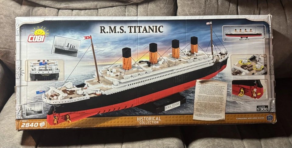 COBI Historical Collection R.M.S. Titanic 1916 1:300 Scale 2840 Pieces SEALED - Image 2 of 4
