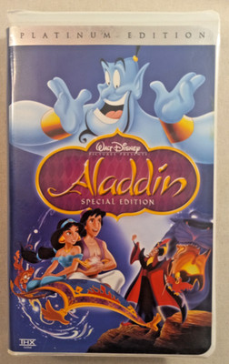 Aladdin VHS Disney Video Tape Platinum Special Edition Clamshell