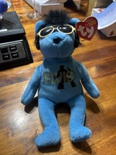 Elvis Presley TY Beanie Baby Your Teddy Bear Blue With Glasses.