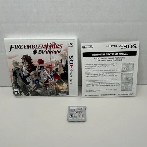 Fire Emblem Fates: Birthright (Nintendo 3DS, 2016) Authentic - COMPLETE & TESTED
