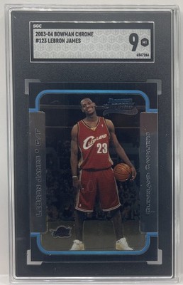2003 Bowman R & S Chrome #123 LeBron James Cavaliers RC Rookie PSA 