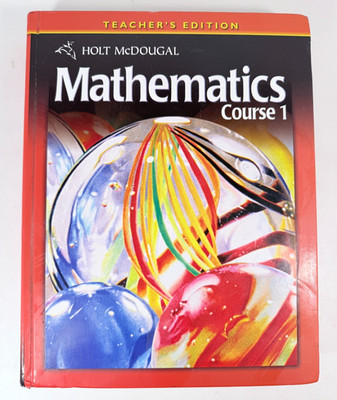 Holt McDougal Mathematics Course 1 Teacher's Edition 2010 0030994314 Very Good