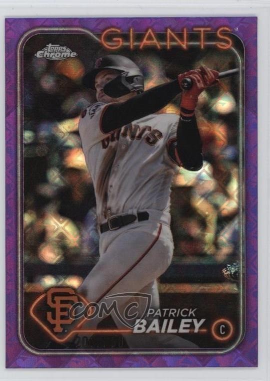 2024 Topps Chrome Logofractor Edition Purple Refractor /250 Patrick Bailey 1nv9