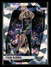 2024 Panini Prizm WNBA #105 Teaira McCowan Ice Prizms Dallas Wings