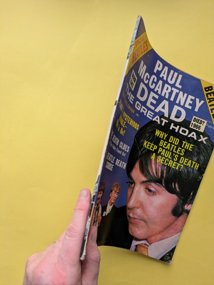 1969 Paul McCartney Dead The Great Hoax Collector's Edition No