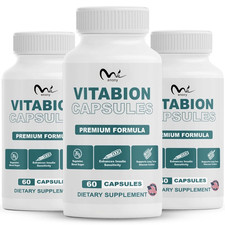 (3 Pack) Vitabion Blood Support Pills Vita Bion Vitamin Supplement Capsules