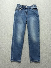 Boden Jeans Girls 9Y 134cm Blue Stretch Denim Adjustable Waist Straight Leg