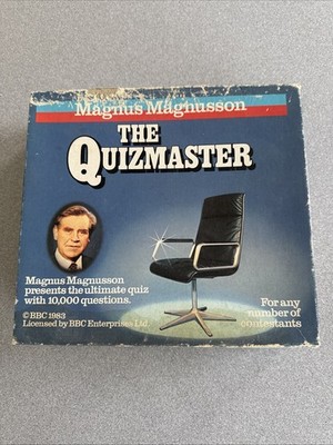 Vintage The Quizmaster Magnus Magnusson Mastermind 1983 100% Complete Quiz Game