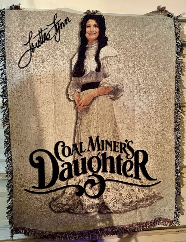 Loretta Lynn Coal Miners Daughter Tapestry Throw 51x68