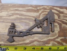 Antique  Swing Arm Cast Iron Wall Mount Oil Lamp Sconce Bracket 