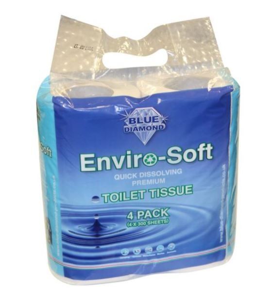 4 Pack Toilet rolls Eco (Quick dissolving)