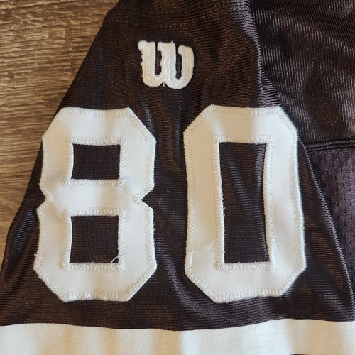 Cleveland Browns Andre Rison Vintage 90s Wilson Autulhentic Football Jersey 48 - Picture 6 of 8