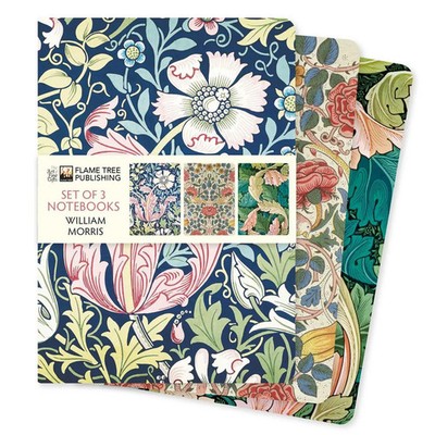 William Morris Set of 3 Standard Notebooks Flame Tree Publishing Buch 192 S.