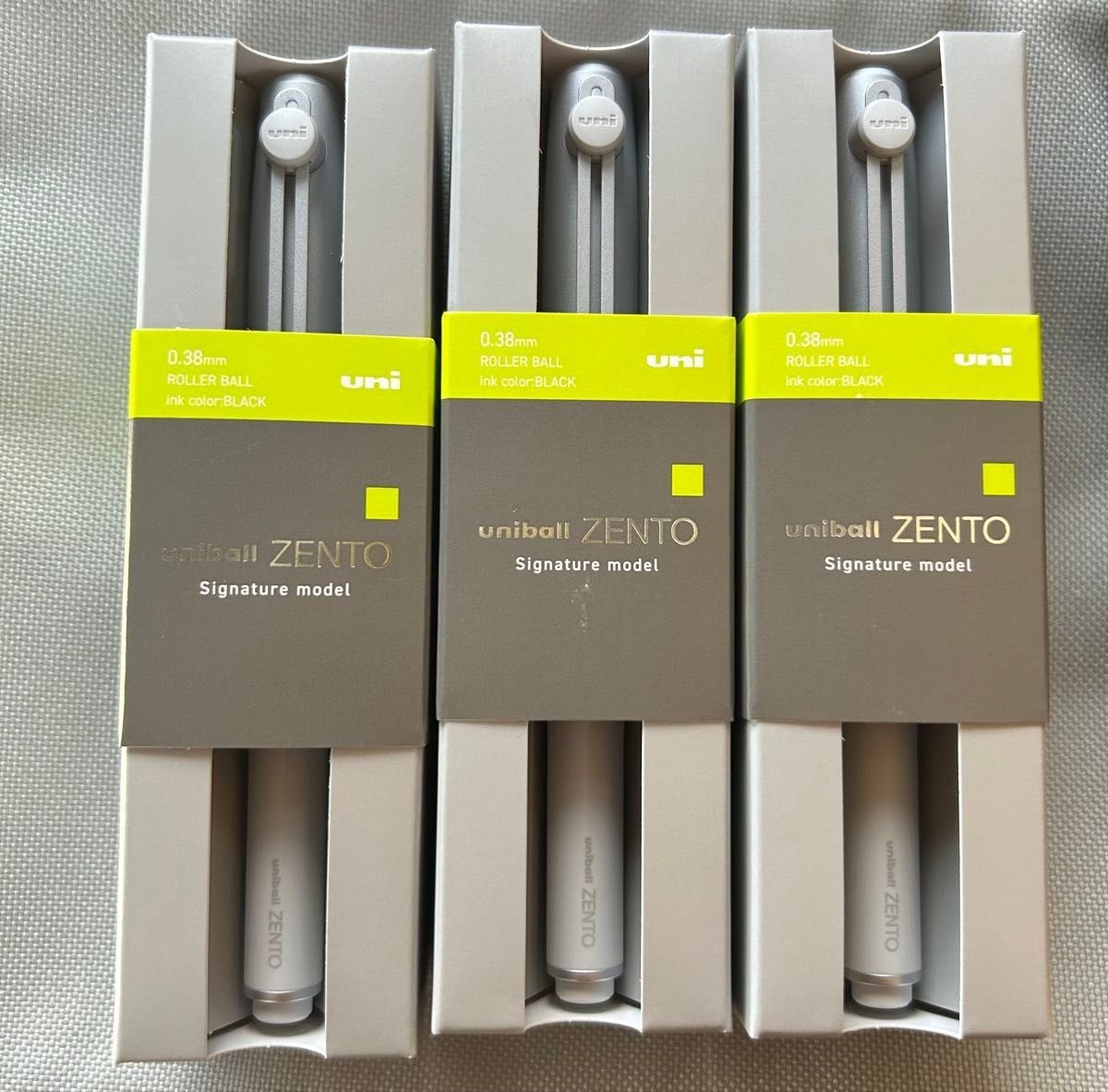 MITSUBISHI PENCIL uniball ZENTO Signature Model Silver & Metallic