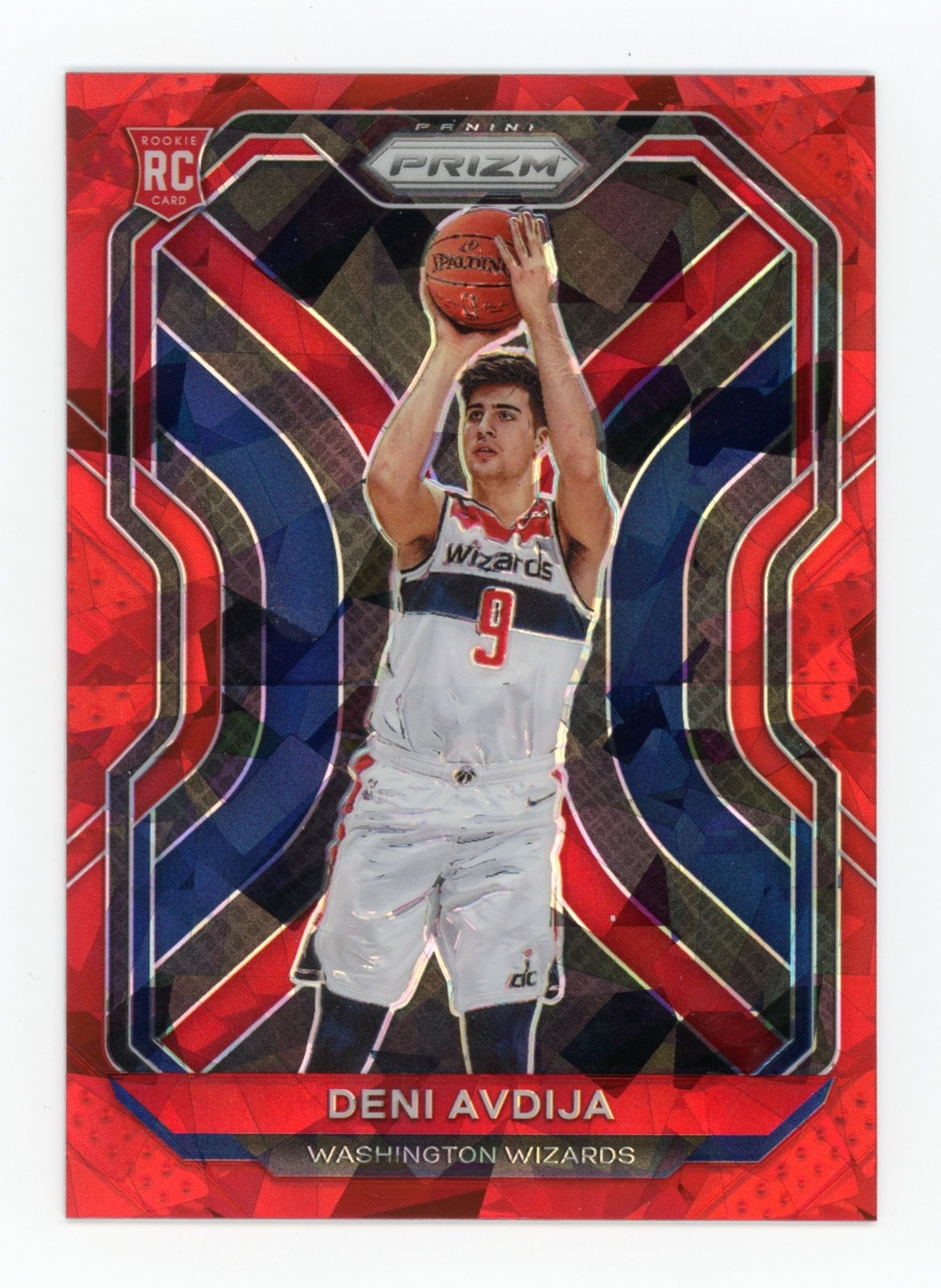 2020-21 Panini Prizm Deni Avdija  Red Ice Prizm Rookie RC #290