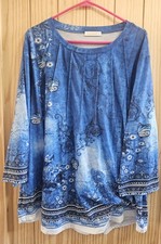 Fantaslook Camicia Donna 3XL Blu