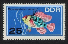 Ramirez's dwarf cichlid Aquarium Fish GDR 1966 MNH SG#E945 MI#1225