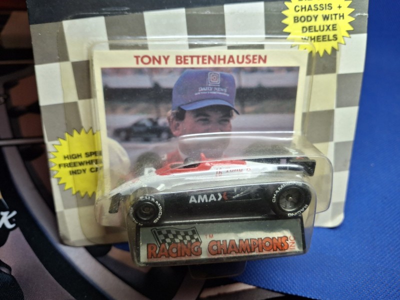 1989 NIP Racing Champions Amax Tony Bettenhausen 16 Indy Car On Display Stand