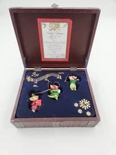 Whimsical World of Pocket Dragons Hanging Victorian Carol Singer Music Box 2003