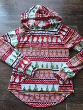 No Boundaries L/S Sweatshirt Fleece Christmas Hoodie Sweater Womens Size Small