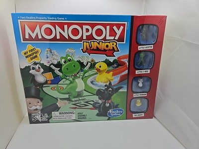 Hasbro Monopoly Junior Jr Game BRAND NEW!! Sealed Free Shipping. 