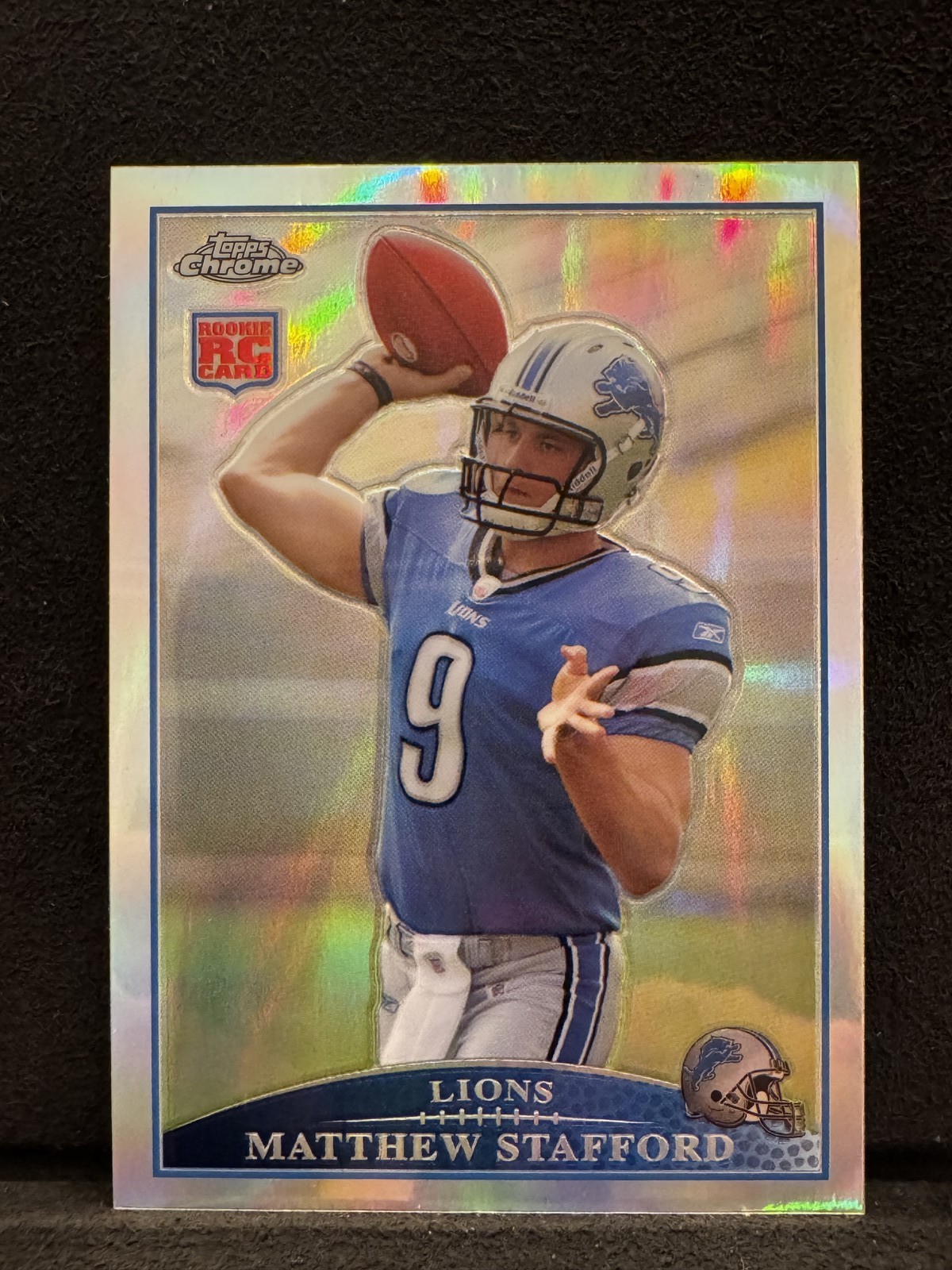 2009 Topps Chrome TC210 Matthew Stafford Refractor