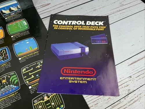 Vintage 1986 The Nintendo  Control Deck MANUAL