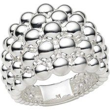 LINKS OF LONDON Ladies Effervescence Sterling Silver Bubble Ring K NEW RRP120